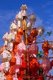 Thailand: Yi Peng Khom lanterns adorn the Thaphae Gate area, Loy Krathong Festival, Chiang Mai